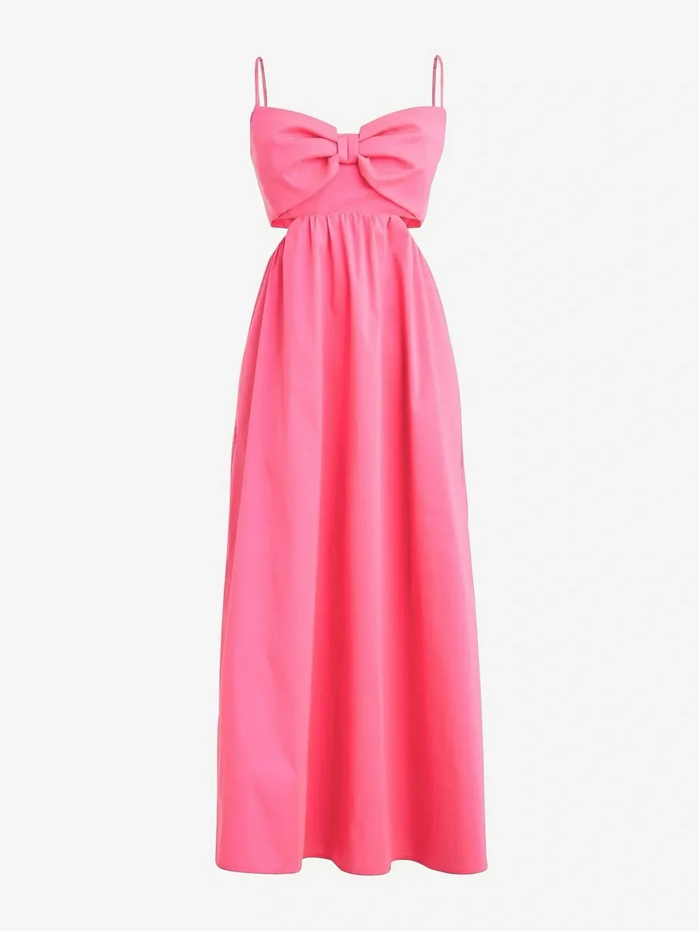 J CREW COLLECTION Bow Bodice Cutout Smocked Back Coquette Princesscore Dress 14
